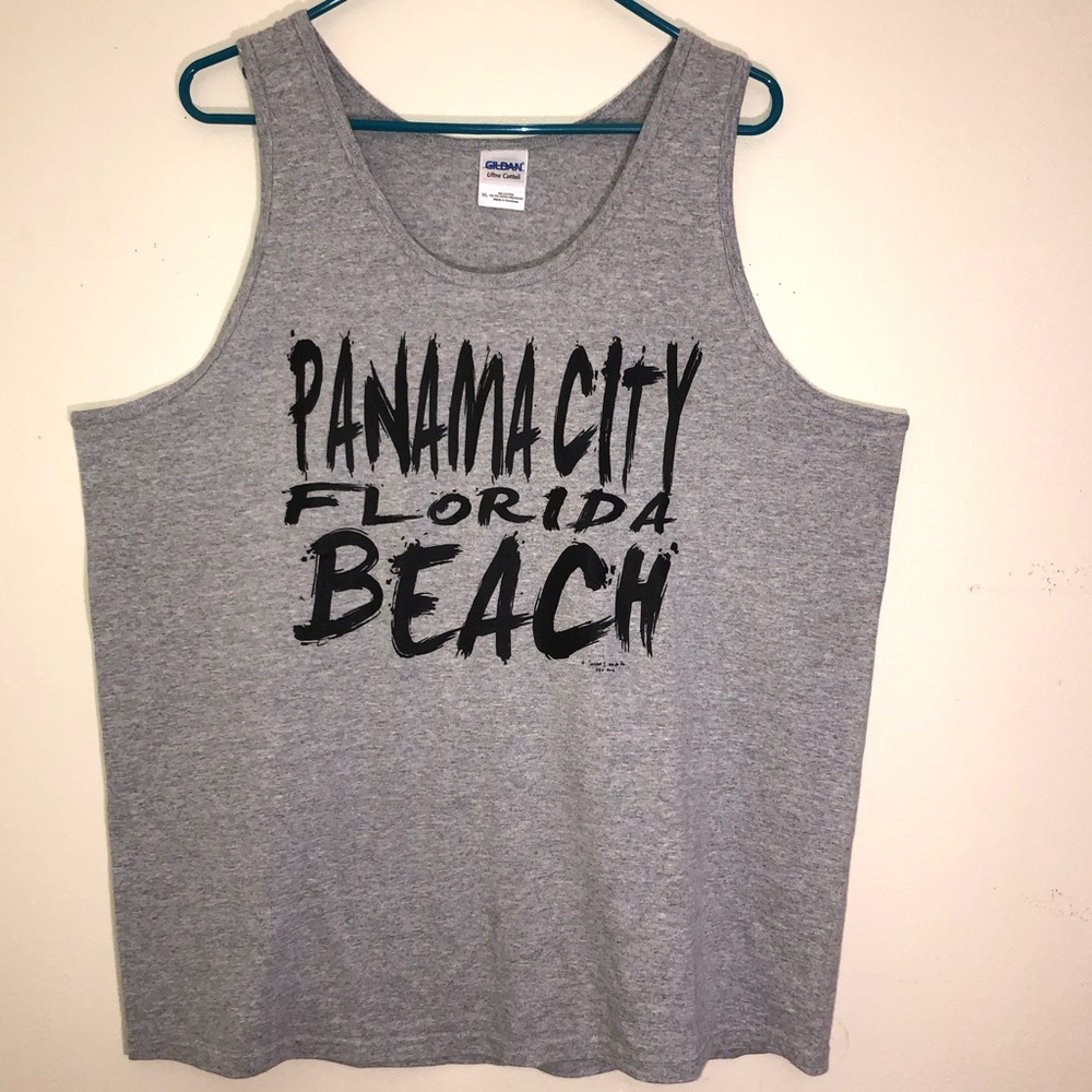 Gildan Men’s Panama City Beach Florida Tank Top Size XL